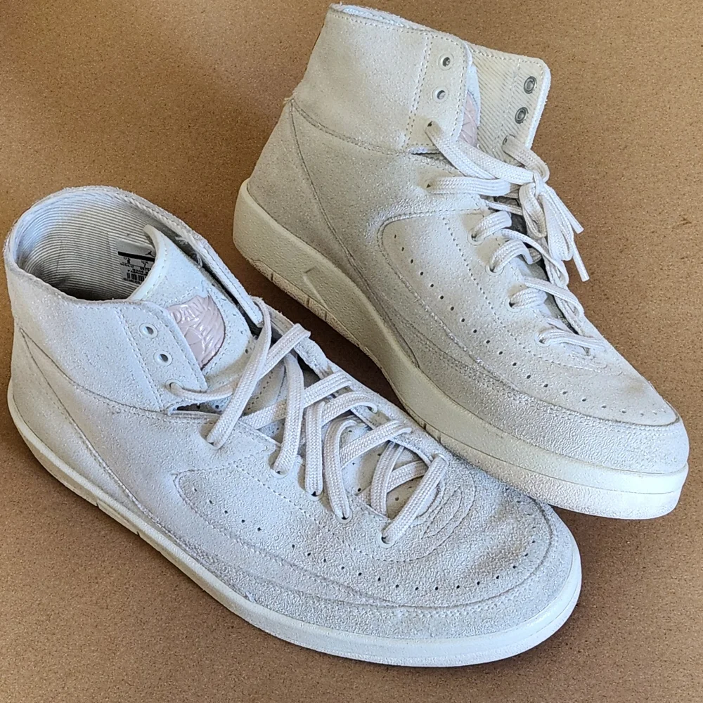 Nike Jordan 2 Retro Deconsructed Sail 2017 Size 8